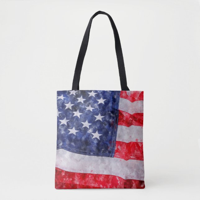 American flag tote bag (Front)
