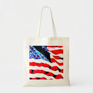 American flag tote bag