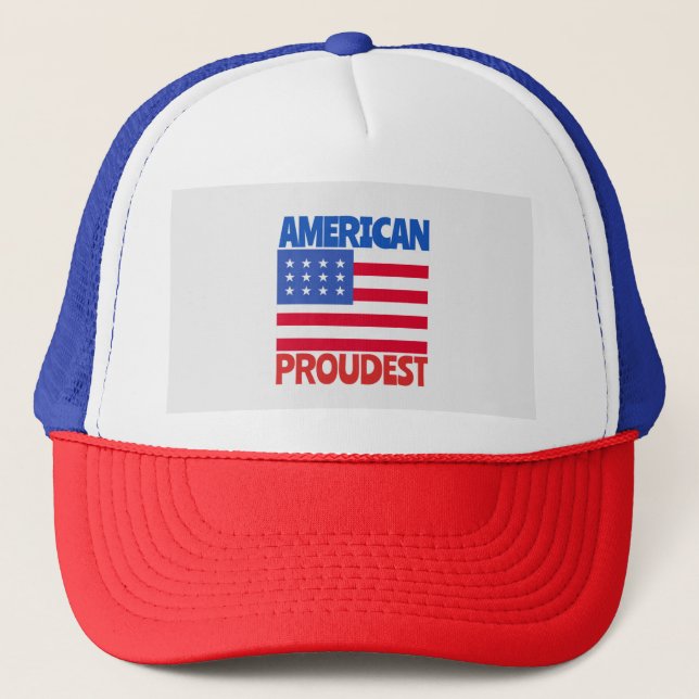 American Flag  Trucker Hat (Front)