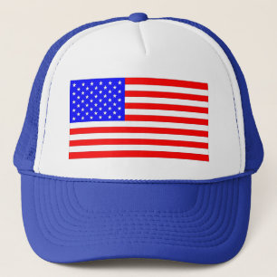 AMERICAN FLAG TRUCKER HAT