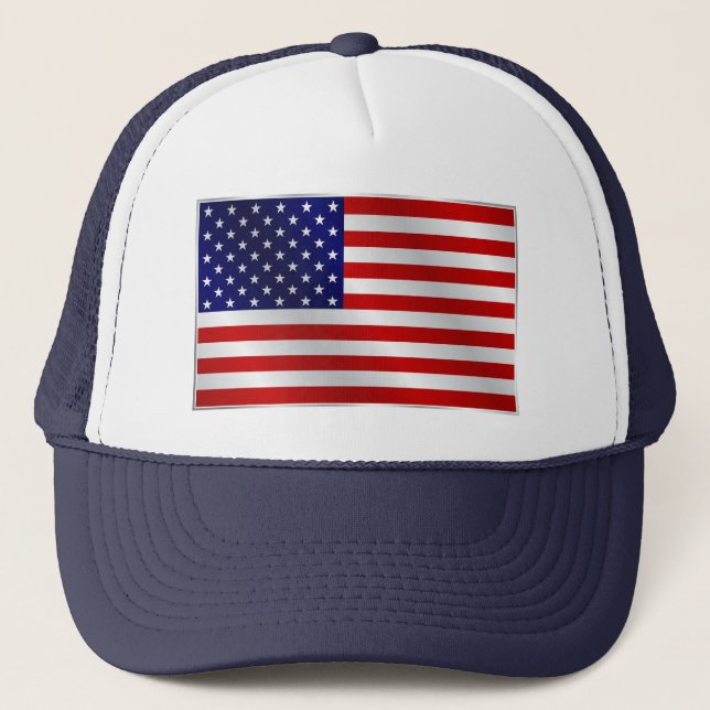 American Flag Trucker Hat (Front)