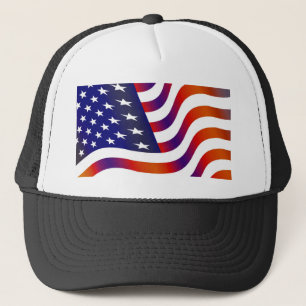 American Flag Trucker Hat