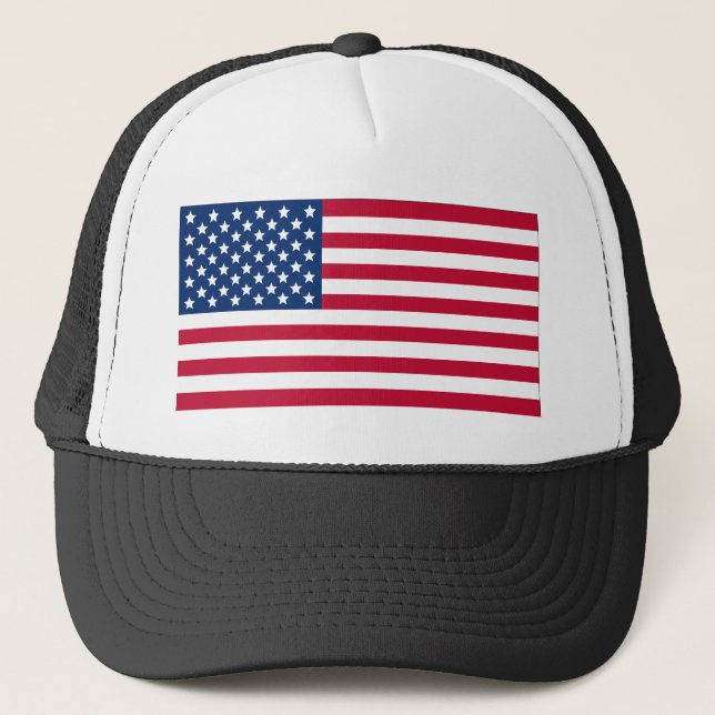 American Flag Trucker Hat (Front)