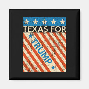 American Flag Trump 2024 Reelection Texas Trump  Magnet