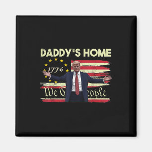 American Flag Trump Daddys Home We The People 45 Magnet