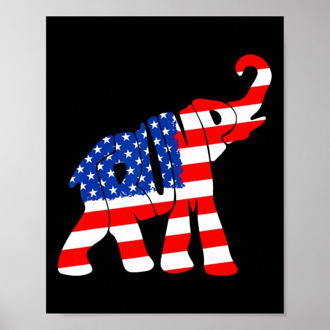 American Flag Trump  Poster (Front)