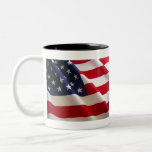 American-flag Two-Tone Coffee Mug<br><div class="desc">Independence Day is right around the corner. Show your Patriotism with these wonderful items!</div>