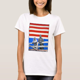 American Flag Unedited Vintage Photos USA Old Aest T-Shirt
