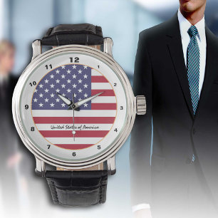 American Flag & United States fashion USA /design Watch