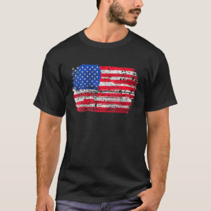 American Flag United States Of America Patriotic 4 T-Shirt