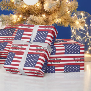 American Flag & United States of America /sports Wrapping Paper