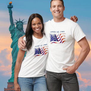 American Flag - United We Stand - Mens T-Shirt