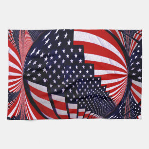 American Flag-Unity & Love_ Tea Towel