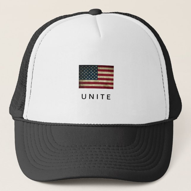 American Flag Unity Message Hat  (Front)