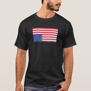 American Flag Upside Down Protest Distress Signal T-Shirt