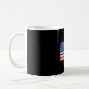 American Flag US 4th Of July Pickleball Funny Coffee Mug