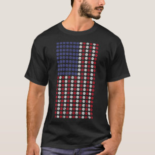 American Flag Us Patriot Softll Cool Sports Lover T-Shirt
