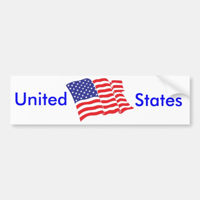 American-Flag USA Bumper Sticker (Front)