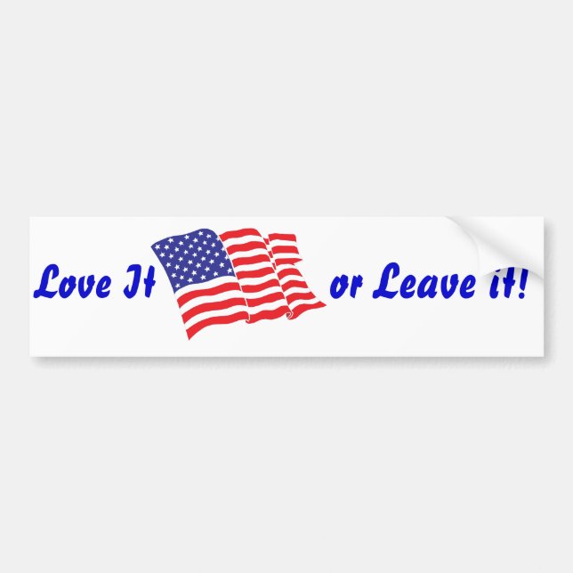 American-Flag/USA Bumper Sticker (Front)