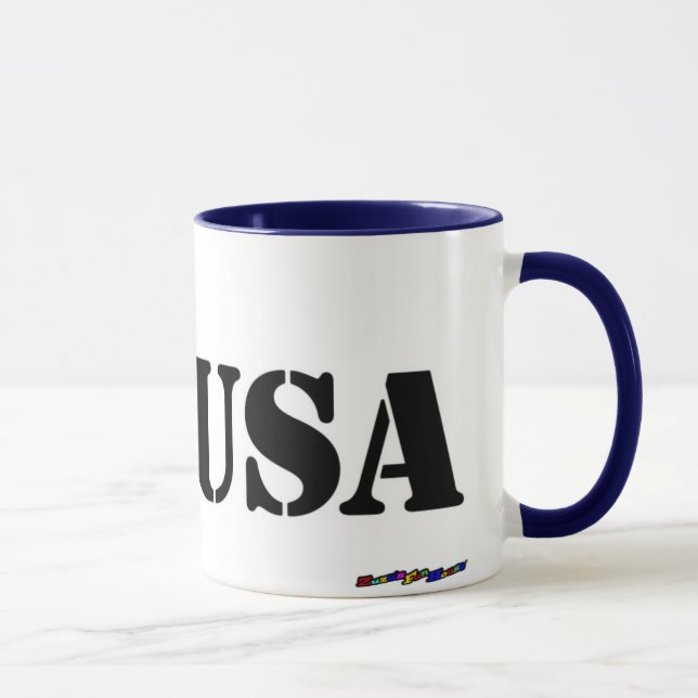 American Flag - USA - distressed Mug (Right)