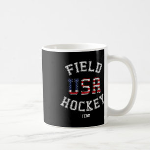 American Flag Usa Field Hockey Player Gift T-shirt Coffee Mug