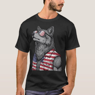 American Flag Usa Flag 4Th Of July Patriotic Red T-Shirt