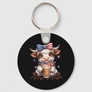 American Flag USA Flag Patriotic 4th of July Key Ring