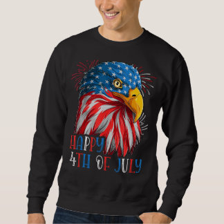 American Flag Usa Flag Us Patriotic Usa Eagle 4th  Sweatshirt
