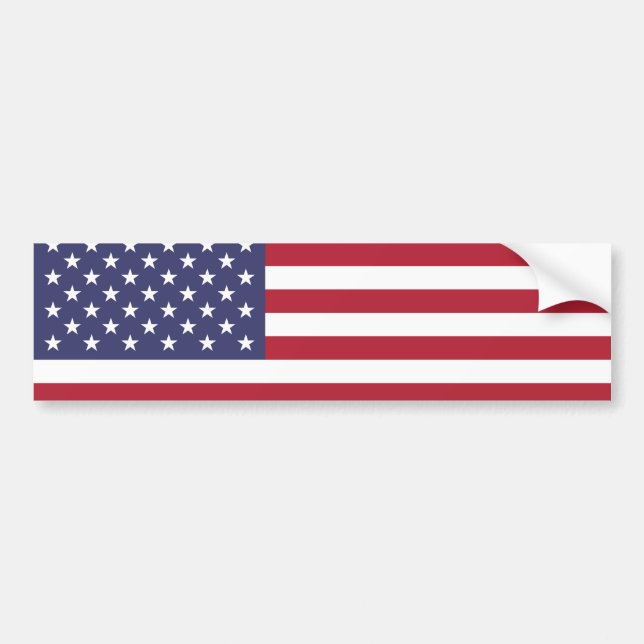 American Flag USA Independence Patriotic Pattern Bumper Sticker (Front)