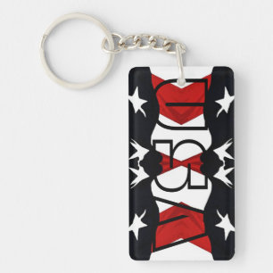 American Flag USA Key Ring
