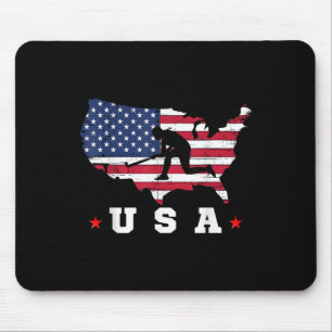 American Flag Usa  Mouse Pad