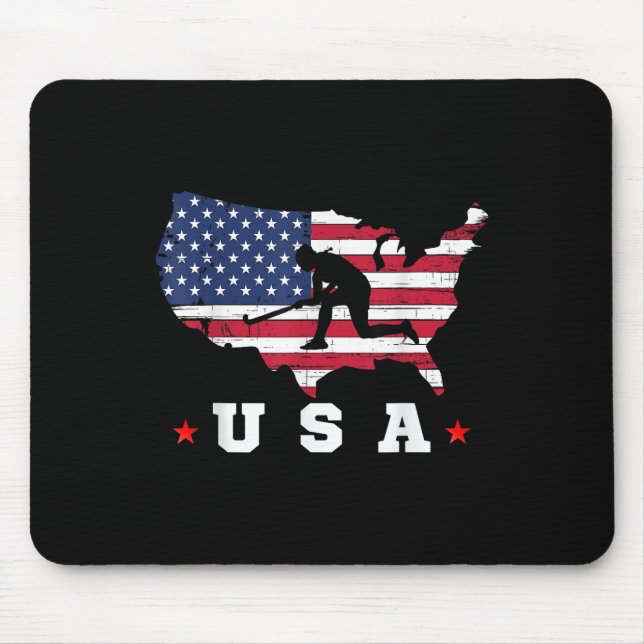 American Flag Usa  Mouse Pad (Front)