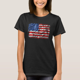 American Flag Usa Patriotic For Us Men Women Kids T-Shirt