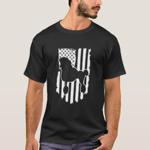American Flag USA Patriotic Poodle Toy Poodle Pupp T-Shirt
