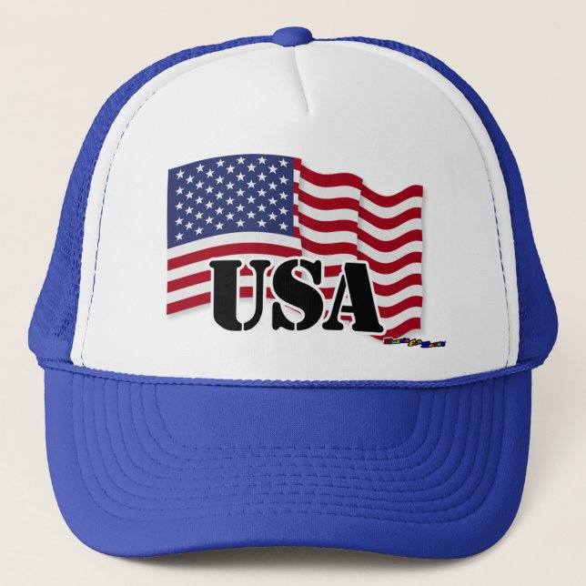 American Flag - USA Trucker Hat (Front)