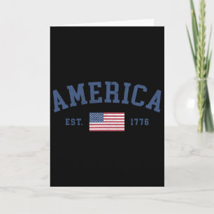 American Flag Usa United States Of America Us 4th  Card
