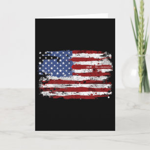 American Flag Usa United States Of America Us 4th  Card