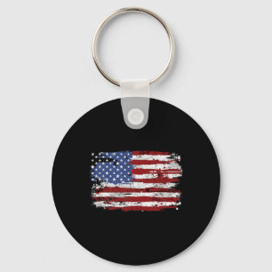 American Flag Usa United States Of America Us 4th Key Ring