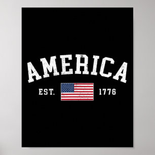 American Flag Usa United States Of America Us 4th Poster