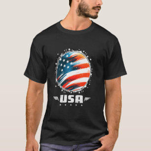 American Flag USA United States Of America US 4th T-Shirt