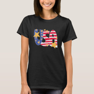 American Flag Usa United States Of America Us 4th T-Shirt