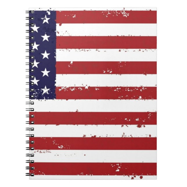 American Flag, USA/US Notebook (Front)