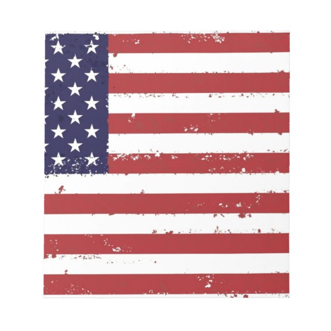 American Flag, USA/US Notepad (Front)