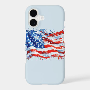 American Flag USA Watercolor 4th of July