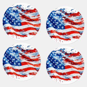American Flag USA Watercolor 4th of July