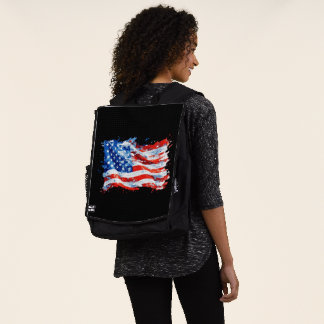 American Flag USA Watercolor 4th of July Backpack