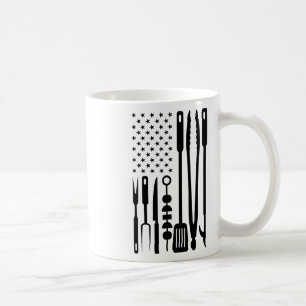 American Flag Utensil Bbq Tools Griller Pitmaster Coffee Mug