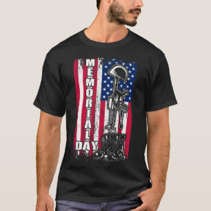 American Flag Veteran Memorial Day Patriotic T-Shirt