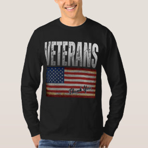 AMERICAN FLAG VETERANS THANK YOU 4TH OF JULY T-Shi T-Shirt