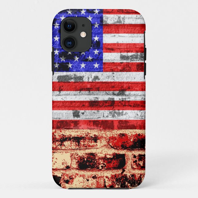 American Flag Vintage 01 Case-Mate iPhone Case (Back)